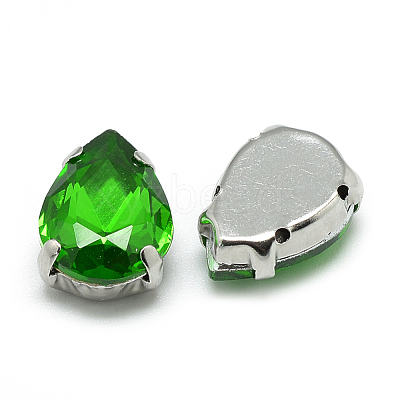 Sew on Rhinestone RGLA-T035-10x14mm-20-1