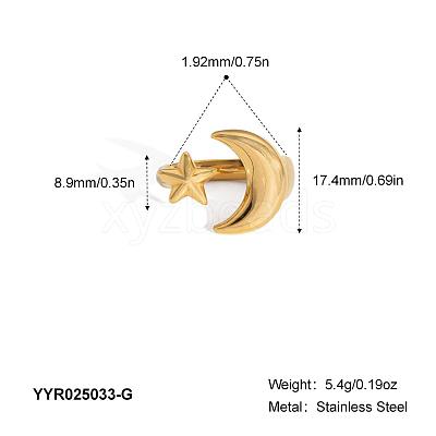 Stainless Steel Cuff Rings for Women OK6471-1-1