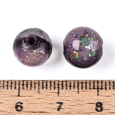 Handmade Foil Lampwork Beads LAMP-T021-31B-1