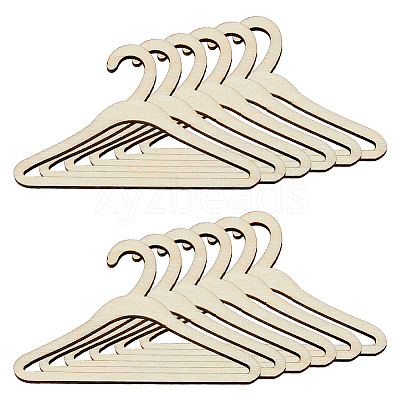 Wood Doll Clothes Hangers DOLL-WH0004-03A-1