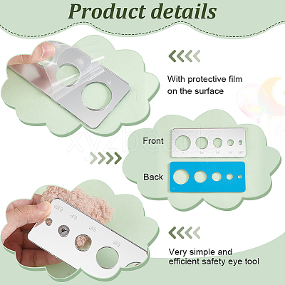 Acrylic Safety Eye Insertion Tool for Toy Making TOOL-WH0127-45D-1