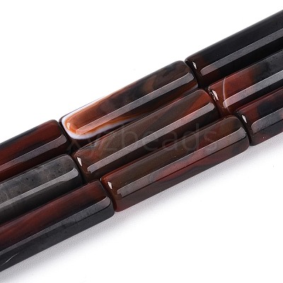 Dyed Natural Agate Beads Strands G-T144-30A-02-1