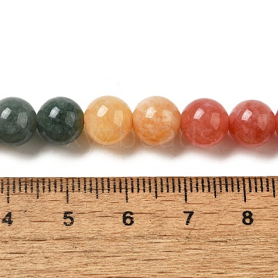 Dyed Natural Malaysia Jade Beads Strands G-G021-02B-21-1