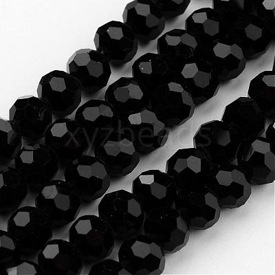 Transparent Glass Bead Strands GLAA-G013-8mm-71-1