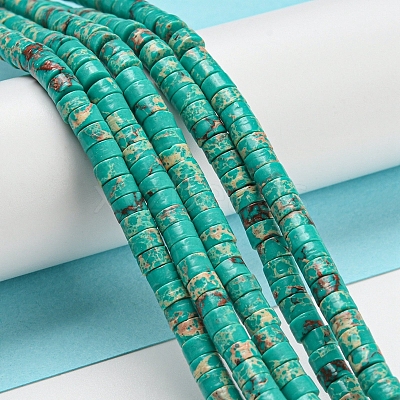 Synthetic Imperial Jasper Dyed Beads Strands G-D077-D01-02D-1
