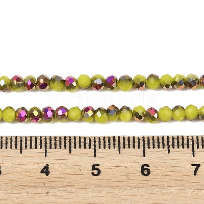 Electroplate Glass Beads Stradns EGLA-H114-02B-11-1