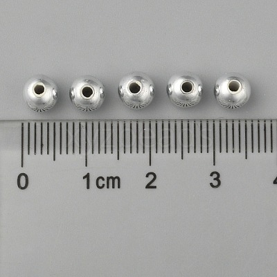 Plating Plastic Acrylic Round Beads PACR-L003-6mm-S-1