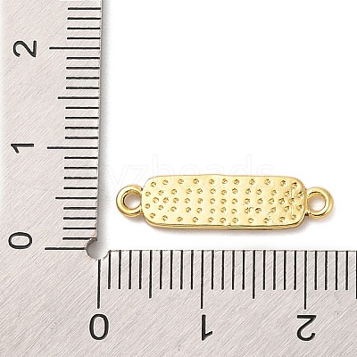 Beach Theme Rack Plating Brass Rectangle Connector Charms KK-P261-08A-G13-1