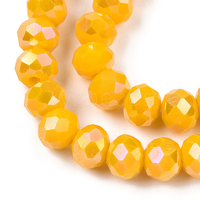 Electroplate Glass Beads Strands EGLA-A034-P3mm-B26-1