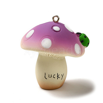 Mushroom Resin Big Pendants CRES-B013-A02-1
