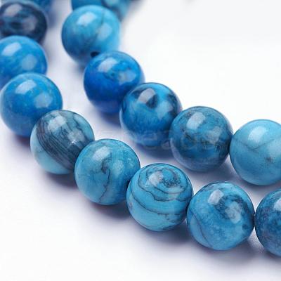 Natural Map Stone/Picasso Stone/Picasso Jasper Beads Strands G-F520-43-8mm-1