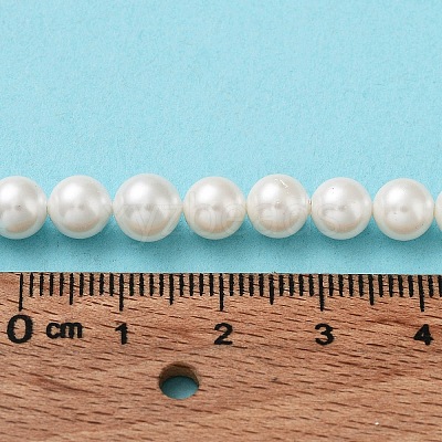 Shell Pearl Bead Strands BSHE-L026-03-6mm-1