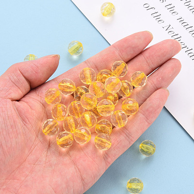 Transparent Acrylic Beads TACR-S154-10A-81-1
