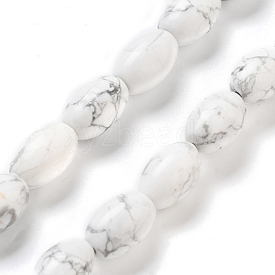 Natural Howlite Beads Strands G-B106-B25-01-1