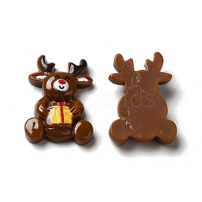 Christmas Opaque Resin Cabochons LS-RESI-K019-29-1