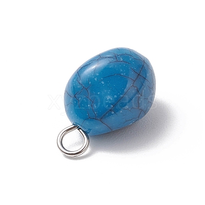Crackle Opaque Acrylic Beads PALLOY-JF03800-02-1