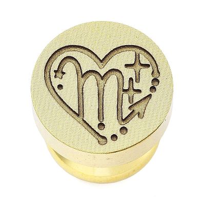Constellation Golden Tone Wax Seal Brass Stamp Heads LS-STAM-P002-02G-12-1