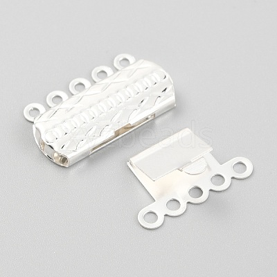 304 Stainless Steel Box Clasps STAS-H151-17S-1