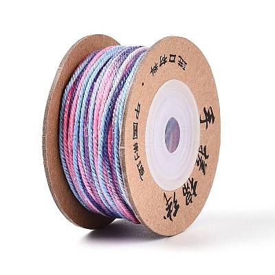 30M Segment Dyed Macrame Cotton Cord OCOR-T018-01O-1