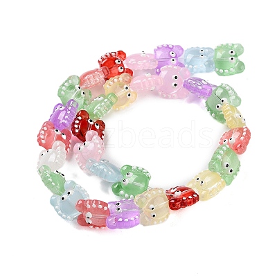 Transparent Glass Beads Strands LAMP-L078-010A-1