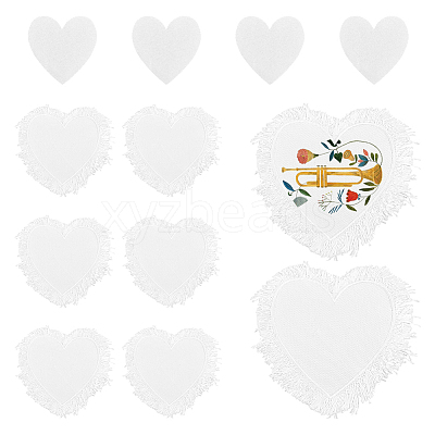 6Bags Polyester Blank Embroidery Sew on Cloth Patches PATC-PH0001-86B-1