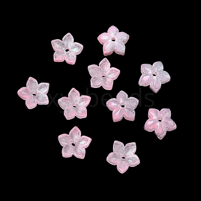 Dyed & Heated Glass Bead Caps X-GLAA-Z019-02A-1