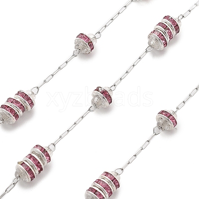 Handmade Glass Beads & Rhinestone Chains CHS-L028-01P-01-1