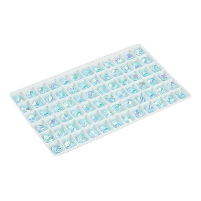 Pointed Back Glass Rhinestone Cabochons GGLA-S003-02B-1