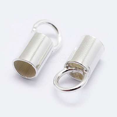 925 Sterling Silver Cord Ends STER-F036-21S-1.3mm-1