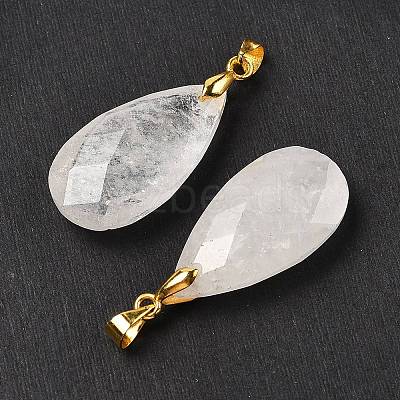 Natural Quartz Crystal Pendants G-L614-D03-G01-1