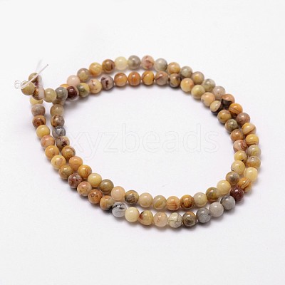 Natural Crazy Lace Agate Beads Strands X-G-D840-70-4mm-1