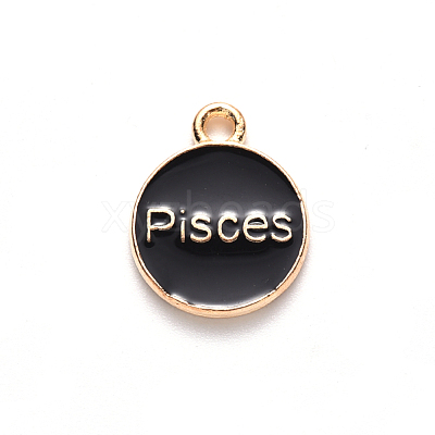Alloy Enamel Pendants ENAM-S124-01A-08H-1