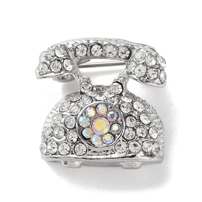 Fashion Platinum Zinc Alloy Enamel Pins JEWB-D068-01P-06-1