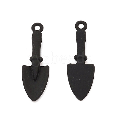 Spray Painted Alloy Big Pendants PALLOY-K003-08-1