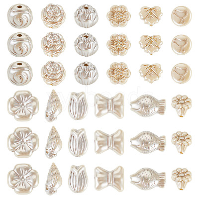 100G Pearlized Opaque Acrylic Beads OACR-TA0004-41B-1