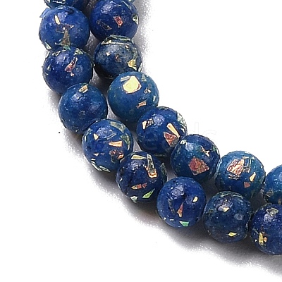 Assembled Natural Dolomite and Synthetic Opal Beads Strands G-Q017-G06-01D-1-1