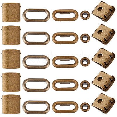 36Sets Iron Baseball Hat Cap Buckle Strap Clasp Clip Kit IFIN-CY0001-02-1
