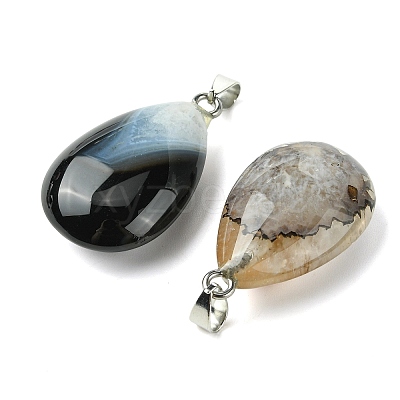 Natural Agate Pendants GG-K002-09N-1