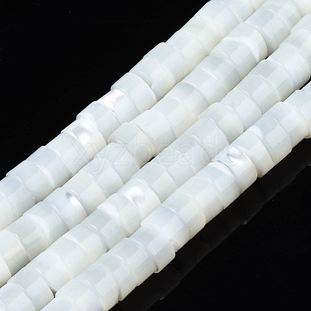 Natural Trochid Shell/Trochus Beads Strands SSHEL-N027-128-1