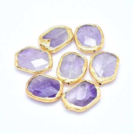 Natural Amethyst Beads G-P380-03G-1