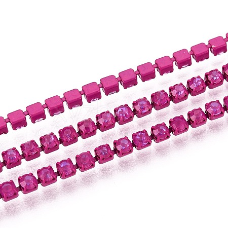 Iron Rhinestone Cup Chains CH-T006-05B-21-1