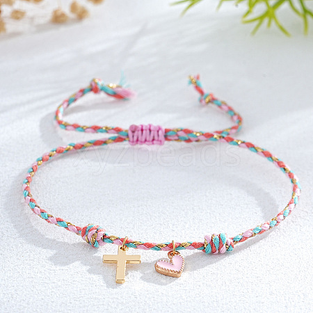 Brass Charm Bracelets LU5248-5-1
