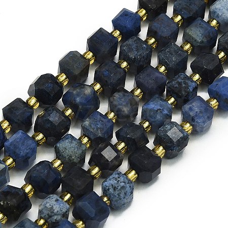 Natural Blue Agate Beads Strands G-I376-D40-01-1