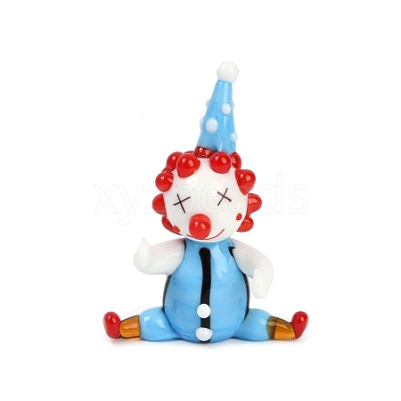 Handmade Lampwork Clown Display Decorations LAMP-Q005-12M-1