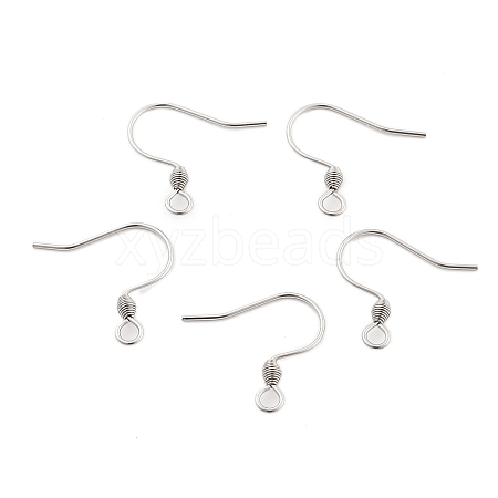 304 Stainless Steel Earring Hook Findings STAS-M240-02P-01-1