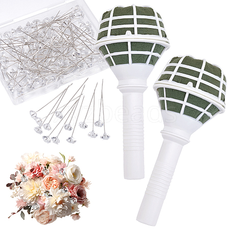 2Pcs Plastic Bridal Bouquet Holder FIND-SP0005-59-1