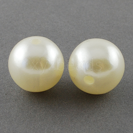 Imitated Pearl Acrylic Beads LS-X-PACR-14D-12-1