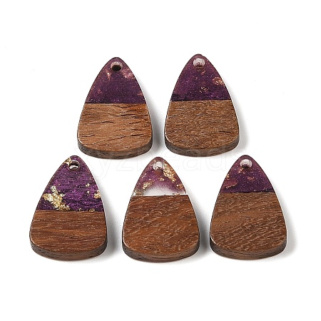 Resin & Wood Pendants WOOD-S061-02I-1