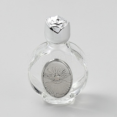 Glass Empty Holy Water Bottles for Religious AJEW-WH0816-225-10AS-1