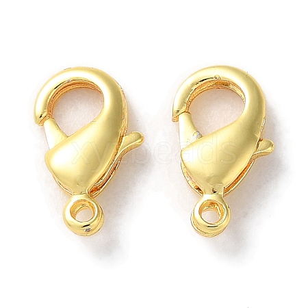 Rack Plating Brass Lobster Claw Clasps KK-F090-27G-01-1